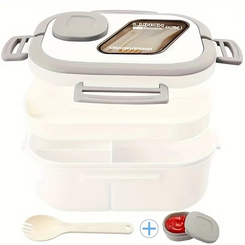 Spacious 40.5 Oz Bpa-Free Bento Lunch Box For Adults - Leakproof, Microwave & Dishwasher Safe With 4 Compartments