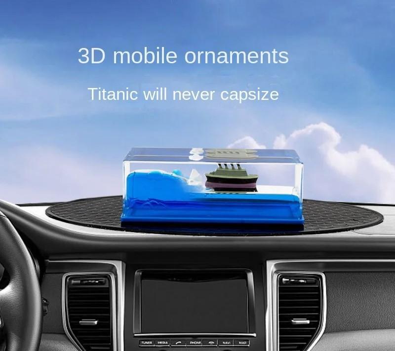 Premium Blue ABS Plastic Dashoard Fecorations -