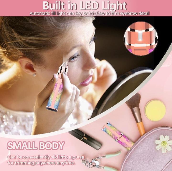 Electric Hair Remover Trimmer For Women, Rechargeable 2 in 1 Flawless Facial Razor